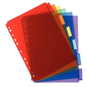 Jeu intercalaires polypropylène personnalisable A4 6 touches
