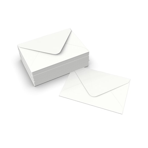 Lot de 250 enveloppe blanche 65x94 mm