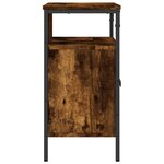 vidaXL Armoire lavabo de salle de bain chêne fumé 60x30x60 cm