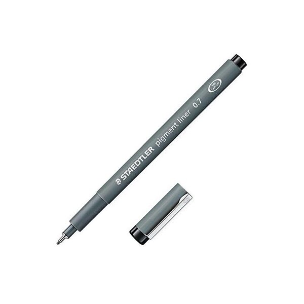 Feutre Pointe fine Pigment Liner 0,7 mm Noir STAEDTLER