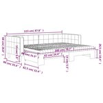 vidaXL Lit de jour avec gigogne et matelas vert foncé 80x200cm velours