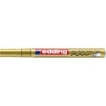 Marqueur Peinture brillante 751 Or Pointe Ronde 1-2 mm x 6 EDDING