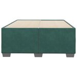 vidaXL Cadre de lit Vert foncé 120x200 cm Velours