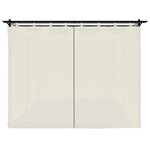 vidaXL Tonnelle avec rideaux crème 6x3 m acier
