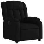 vidaXL Fauteuil inclinable électrique Noir Tissu