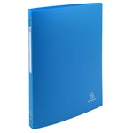 Classeur souple 4 anneaux dos 20 mm A4 bleu x 20 EXACOMPTA