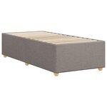 vidaXL Cadre de lit Taupe 90x200 cm Tissu