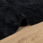 vidaXL Tapis OVIEDO à poils courts noir 60x110 cm