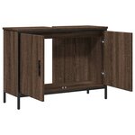 vidaXL Armoire lavabo de salle de bain chêne marron 80x30x60 cm