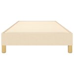 vidaXL Cadre de lit Crème 100 x 200 cm Tissu