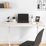 vidaXL Dessus de bureau blanc 110x60x2 5 cm bois massif de pin