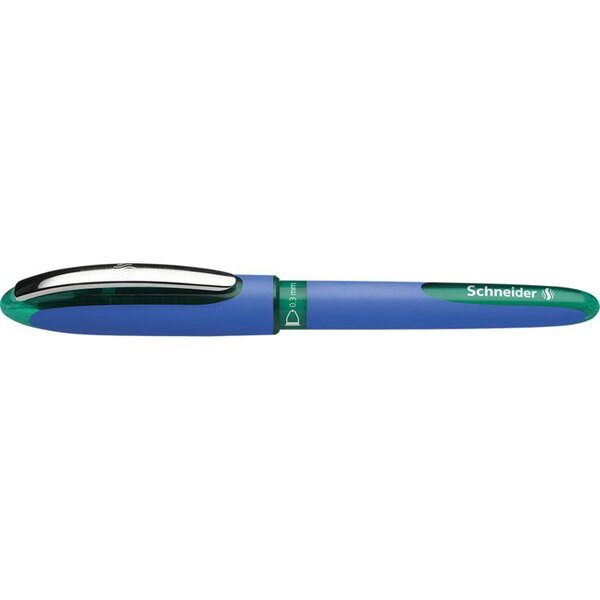 Roller à encre One Hybrid C Pte Conique 03 vert SCHNEIDER
