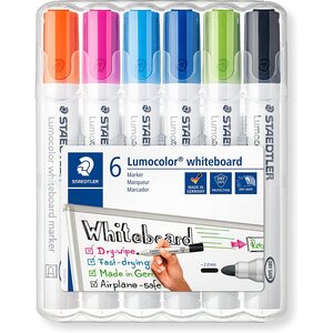 Marqueur tableau blanc 351 Lumocolor étui de 6 STAEDTLER