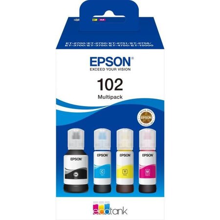 Multipack 4 couleurs EcoTank 102