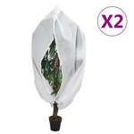 vidaXL Housses de protection pour plantes avec fermeture éclair 2 Pièces