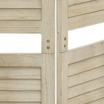 vidaXL Cloison de séparation 5 panneaux 175x165 cm Bois de Paulownia