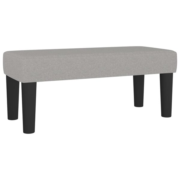 vidaXL Banc Gris clair 70x30x30 cm Tissu