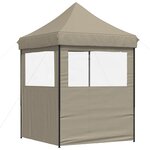 vidaXL Tente de réception pliable escamotable avec 2 parois latérales
