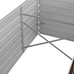 vidaXL Lit surélevé de jardin Marron 240x80x77 cm Acier galvanisé