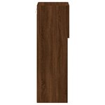 vidaXL Meuble TV avec lumières LED chêne marron 30 5x30x90 cm