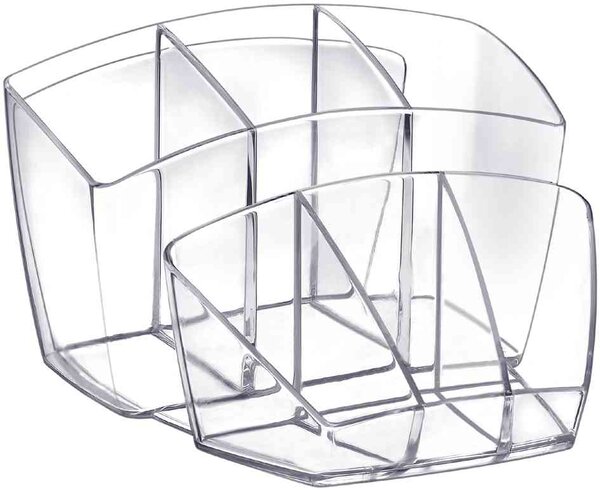 Multipot 8 compartiments Polystyrène Dim L14,3 x H9,3 x P15,8 cm Cristal CEP