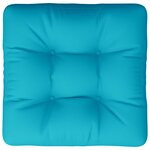 vidaXL Coussin de palette turquoise 60x61 5x10 cm tissu Oxford