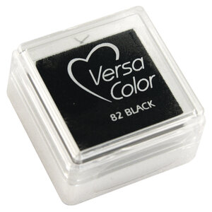Tampon encreur "Versacolor"  noir  2 5x2 5 cm