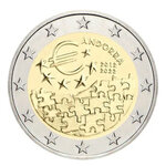 2 euros commémorative Andorre UNC 2022 - Accord Monétaire.