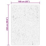 vidaXL Tapis HUARTE à poils courts doux et lavable crème 160x230 cm