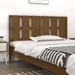 vidaXL Tête de lit Marron miel 155 5x4x100 cm Bois massif de pin