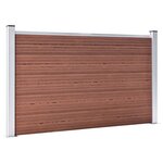 vidaXL Clôture de jardin WPC 180x105 cm Marron
