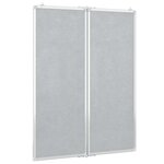 vidaXL Tableau blanc magnétique pliable 80x100x1 7 cm aluminium