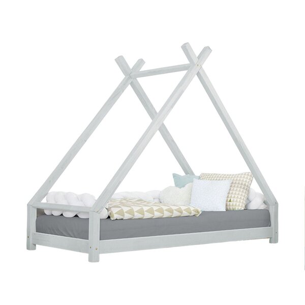 Lit tipi enfant TAHUKA 120 x 200 gris clair