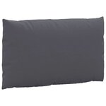 vidaXL Coussins de palette lot de 3 anthracite tissu oxford