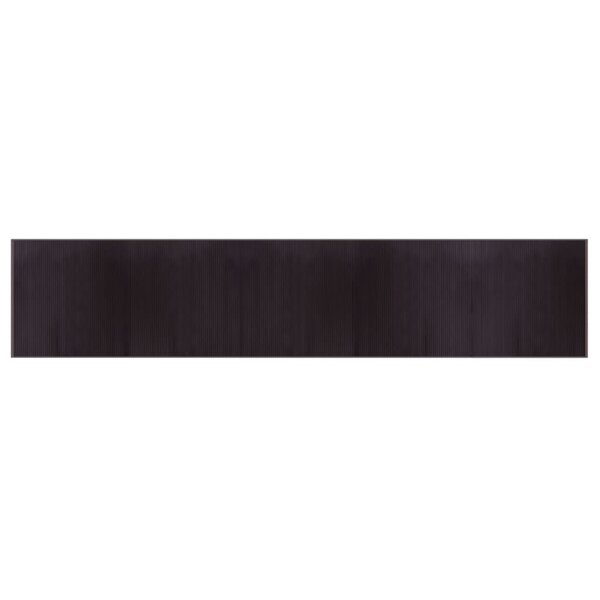vidaXL Tapis rectangulaire marron foncé 100x1000 cm bambou