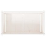vidaXL Jardinière blanc 90x50x50 cm bois de pin massif