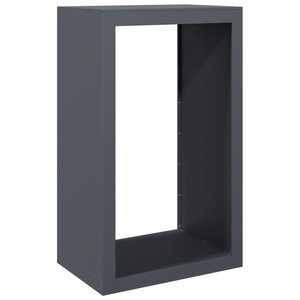 vidaXL Portant de bois de chauffage anthracite 60x40x100 cm acier