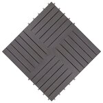 vidaXL Carreaux de terrasse 20Pièces Délavage gris 30x30 cm Acacia solide