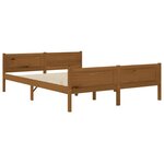 vidaXL Cadre de lit sans matelas pin massif marron miel 160x200 cm