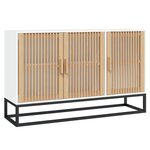 vidaXL Buffet blanc 105x30x65 cm bois d'ingénierie