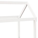vidaXL Lit de jour avec toit blanc 90x190 cm bois de pin massif