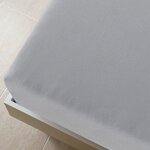 vidaXL Draps-housses Jersey 2 Pièces Gris 90x200 cm Coton