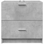 vidaXL Armoire d'évier gris béton 59x37x59 cm Bois d'ingénierie