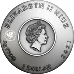 Pièce de monnaie en Argent 1 Dollar g 31.1 (1 oz) Millésime 2021 The World Taste PINK COLD SOUP