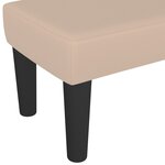 vidaXL Banc Cappuccino 100x30x30 cm Similicuir