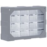 vidaXL Organisateur multi-tiroirs avec 16 tiroirs centraux 52x16x37 cm
