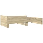 vidaXL Cadre de lit sans matelas chêne sonoma 90x190 cm