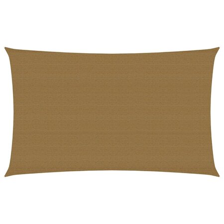vidaXL Voile d'ombrage 160 g/m² Taupe 5x8 m PEHD