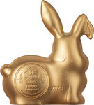 Pièce de monnaie en Argent 1000 Togrog g 31.1 (1 oz) Millésime 2023 Shaped Lunar Year SWEET RABBIT