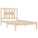 vidaXL Cadre de lit Bois de pin massif 100x200 cm